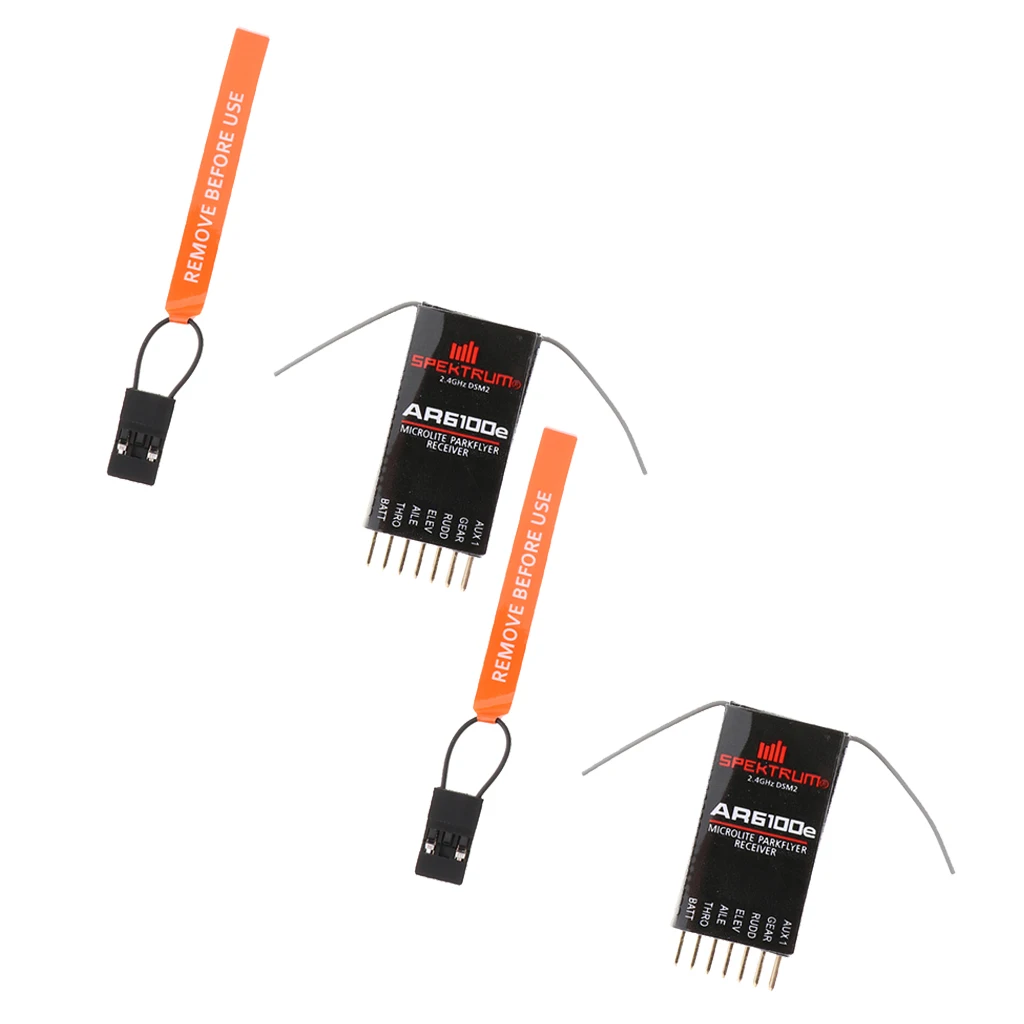 

2pcs REDCON 2.4G 6CH DSM2 AR6100E 6-Channels Receiver for DX6I ,DX18, DX8 ,DX9 Remote Control