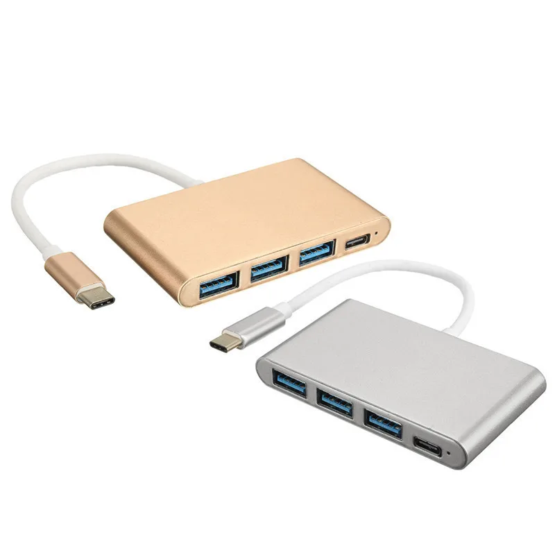 Для 12inchMacbooks 4 порта портативный OTG концентратор USB разветвитель Тип C USB 3,1 адаптер концентраторы USB 3,0 многопортовый для воздуха-ноутбука ПК планшета