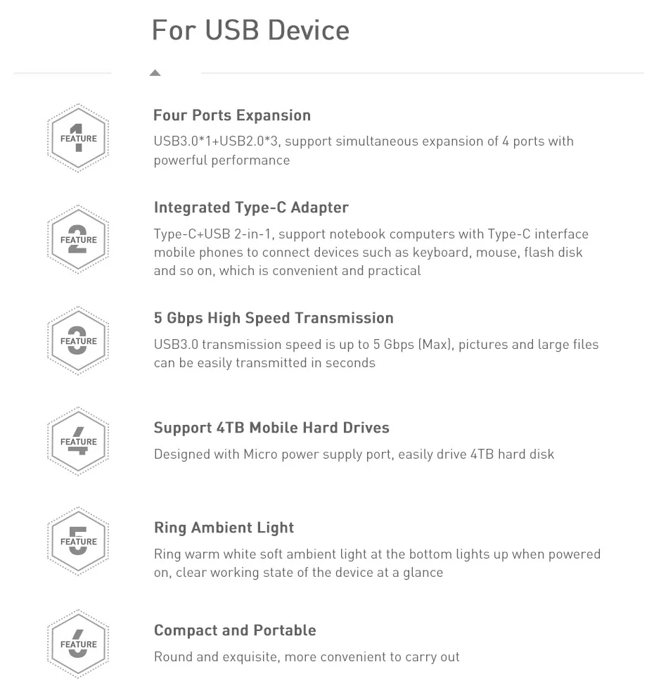 Baseus usb-хаб C концентратор для нескольких USB 3,0 для MacBook Pro huawei mate адаптер док-станция высокоскоростной Тип C концентратор USB 2,0 разветвитель расширитель