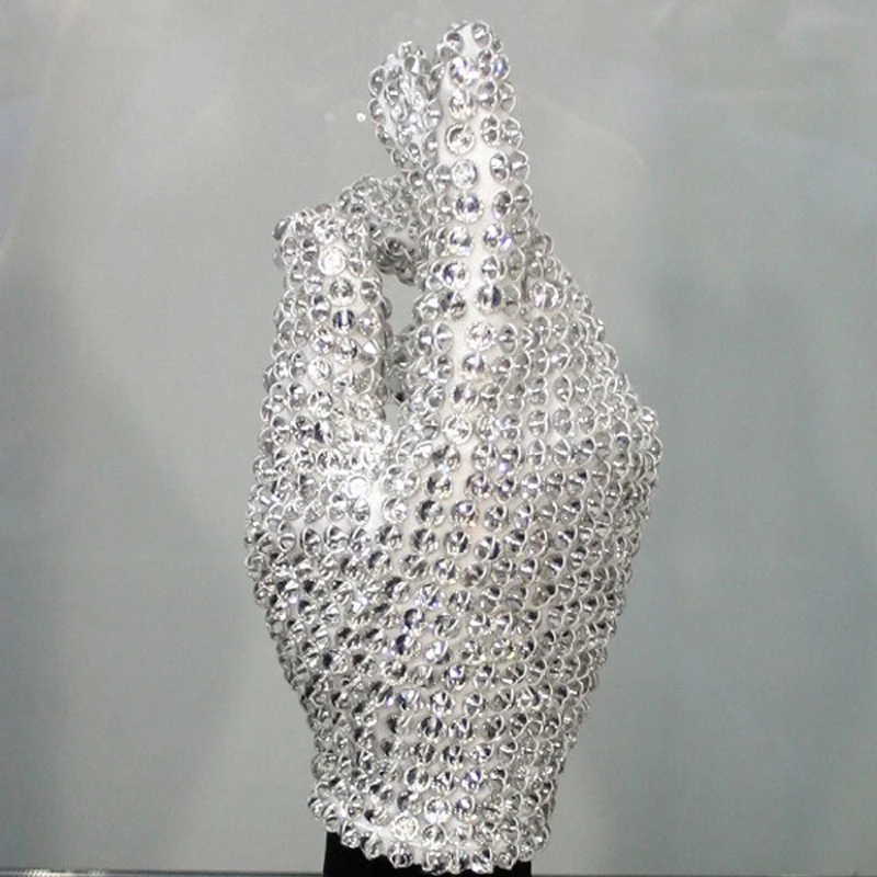 Details About Hand Made MJ Michael Jackson Billie Jean Single Side Shinning Rhinestone  Glove - AliExpress