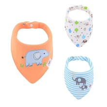 Детские слюнявчики шарф муслин отрывистый ткани 3 шт новорожденный мальчик младенец, девочка, малыш зимний хлопок водонепроницаемый нагрудник