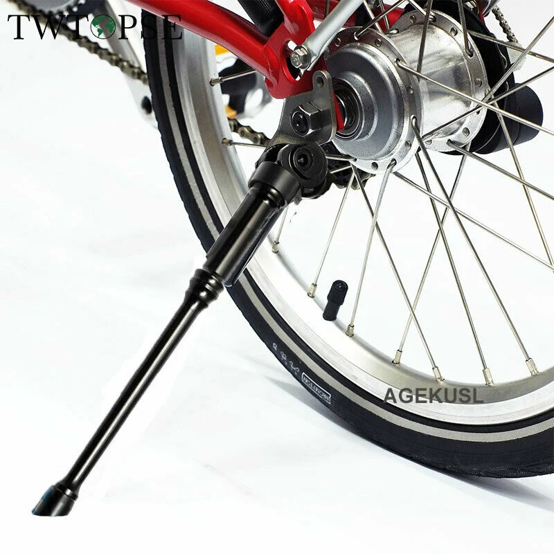 TWTOPSE 93g Hollow Bike Kickstand Stand For Brompton Folding Bicycle Lightweight CNC Packing Rack Support Accessories | Спорт и