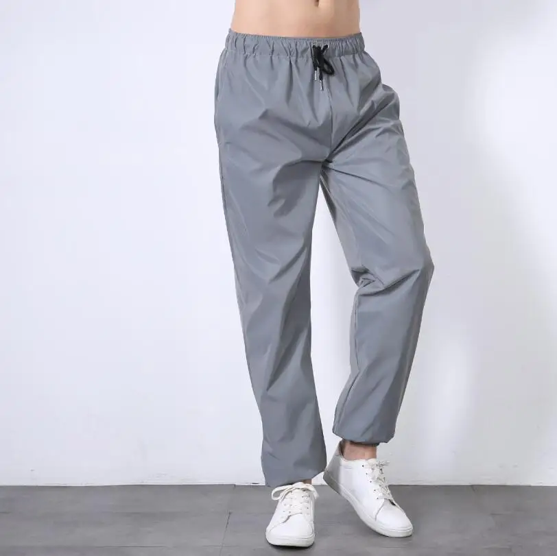 Streetwear Men Women Ladies Hip Hop Reflective Dance Pants Slim Fit Tracksuit Bottoms Jogging Joggers Reflective Pants Trousers