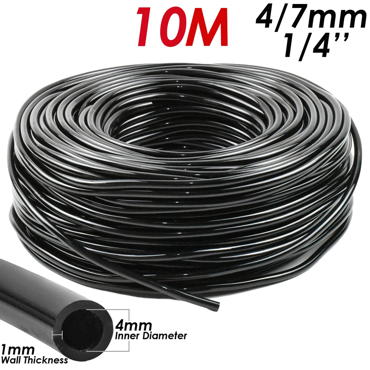 KESLA 10m-30m Garden Watering Hose Irrigation 4/7mm Pipe w/ Hole punchers fit Drip Irriagtion System Kit Greenhouses Balcony