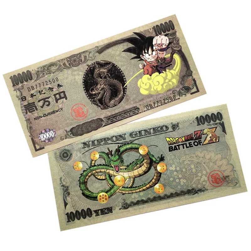 Йен Dragon Ball бумажные банкноты 10000 японская иена не валюта анти-Поддельные Банкноты заготовка коллекционные вещи