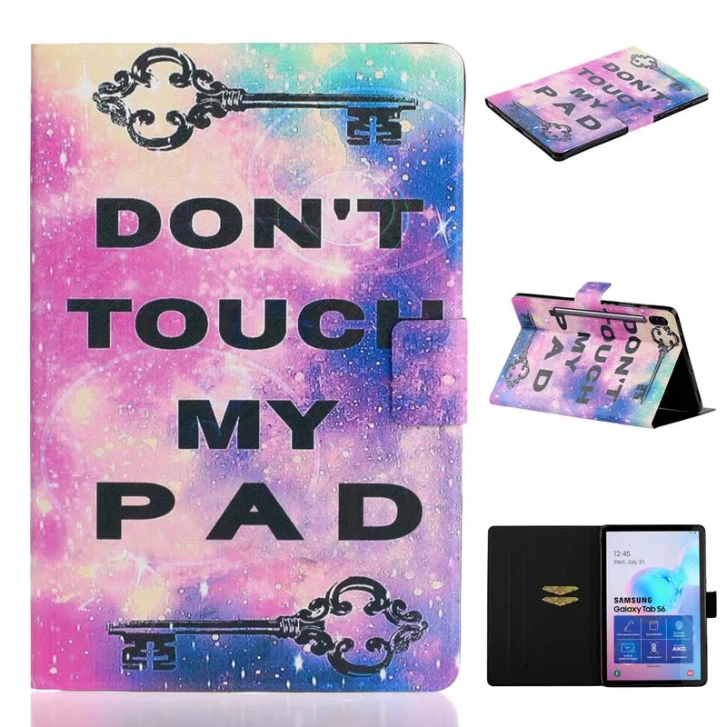 case Кожаный чехол для Samsung Galaxy Tab S6 SM-T860 SM-T865 магнит смарт-чехол для Galaxy Tab S6 10,5 T860 T865 авто чехол для сна - Цвет: case