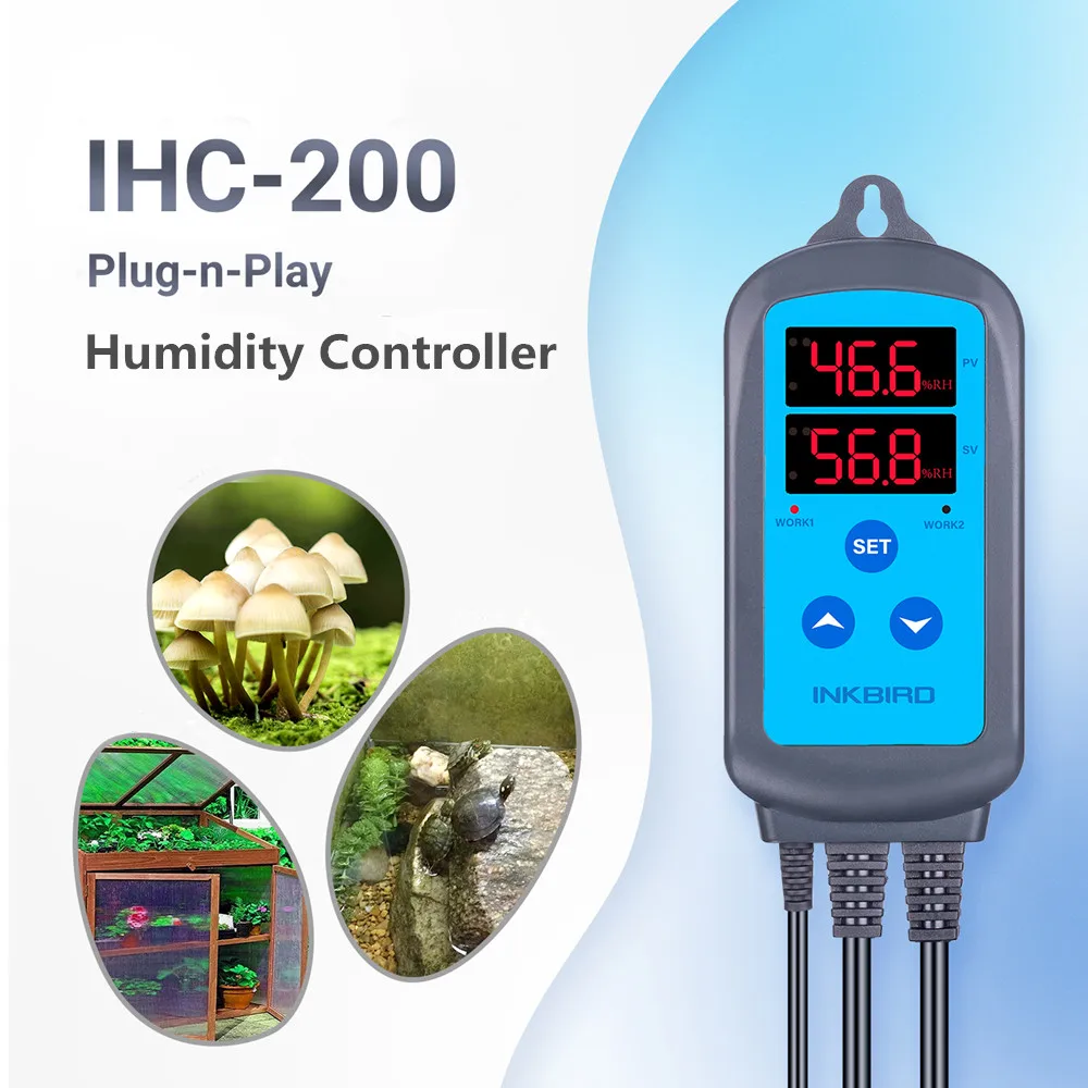INKBIRD IHC 200 Humidity Controller Supports Calibration&Delay