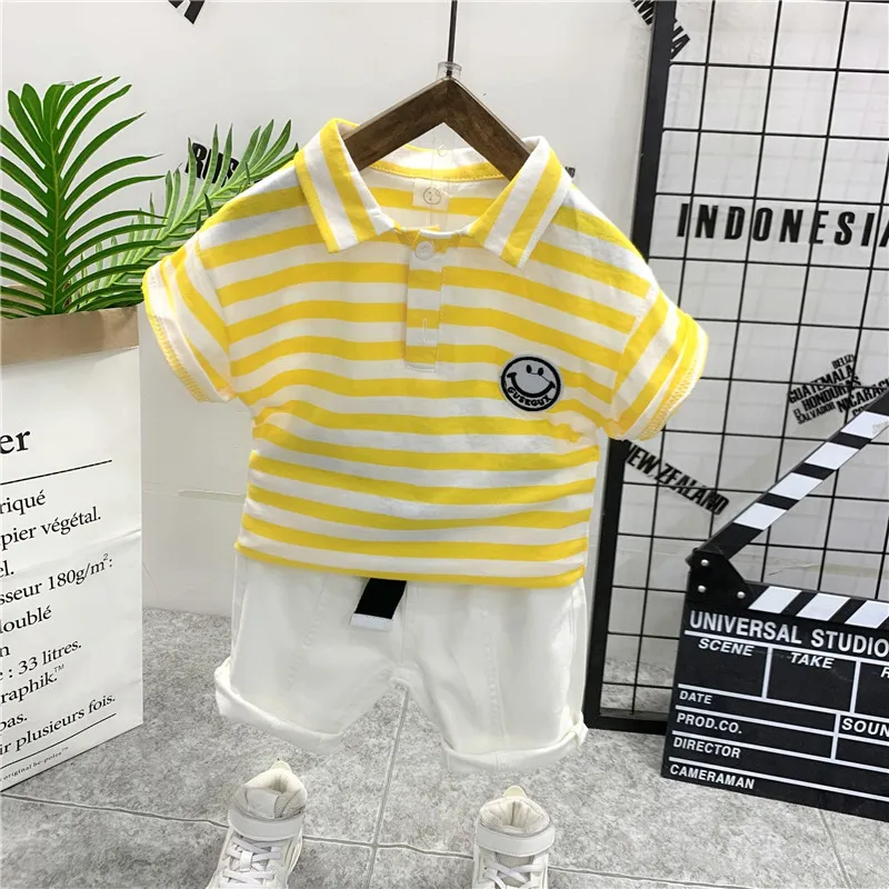 

Baby Sets Leisure Sports Boy T-Shirt + Shorts 2pcs Boys Sets Kids Clothing Baby Boy Clothes Sets Casual Toddler Tracksuit 2-7Y