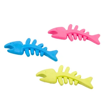 

Pet Toy Dog Toy TPR Rubber Toys Molar Tooth Pet Dog Bite Fish Bones Toy