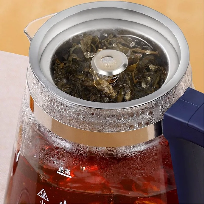 Multi Functional Tea Pot 110V 220V Tea Maker Black Tea Pu'er Glass Steaming Teapot Automatic Thermal Insulation Steam Boiling Teapot Health Pot 1000ML