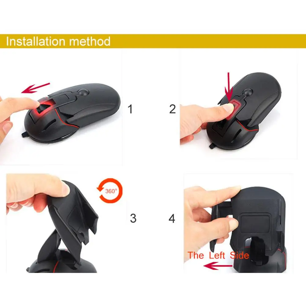 Suporte do Telefone do Carro Suporte do Telefone Novo Toque Titular Botão Deformação Pára-brisa Suporte Mouse Design Criativo 1 Pçs um 11 Cheap Suporte universal p carro
