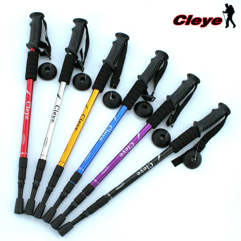 

Cleye Aluminium Alloy Shock Absorbers Three-section Straight Handle Alpenstock Wand Outdoor Hiking Travel Supplies Manufacturers