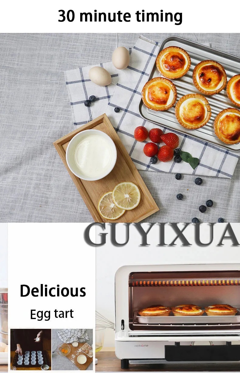 Small Fully automatic Baking Electric oven Household Horizontal Multifunction Baked chicken wings egg tart Electric oven