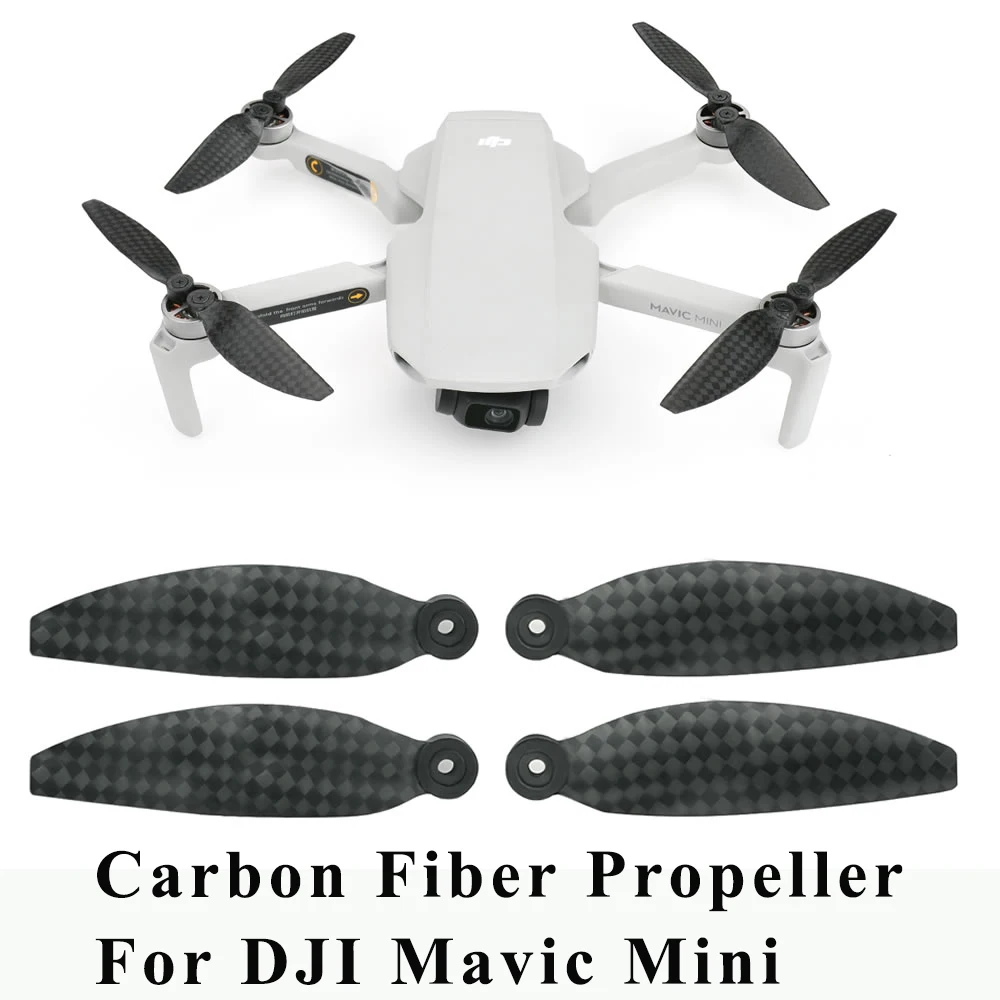 Super Sale YYA For Mavic Mini Carbon Fiber Propellers Hard and Durable Lightweight Propellers 4726F Foldable Low Noise Props Blades Accessories 