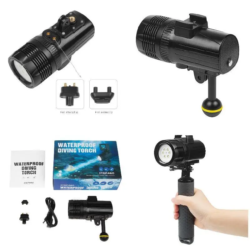

LED Diving Light 60m Waterproof Dimmable Underwater Fill Lights for Gopro Hero 6/5/5S/4/4S/3+ Hi 888