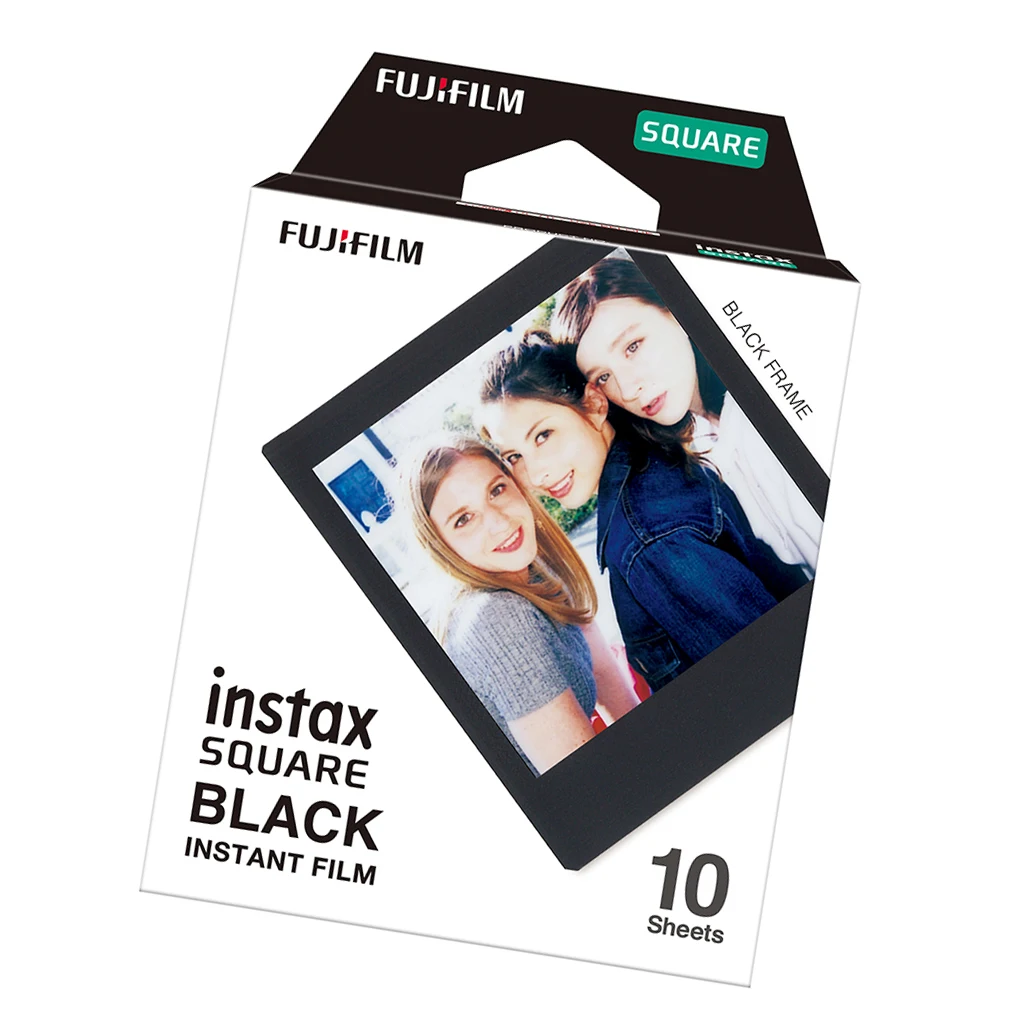  10 Sheets Black Edge Film Photo Paper For Fujifilm Instax SQUARE SQ20 SQ10 2019 New