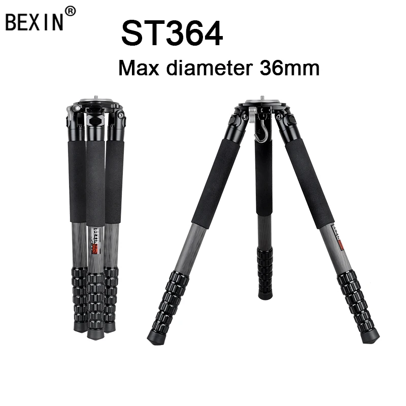 MAX tube 36mm ST364 Carbon Friber штатив супер несущий стабильный крепление для камеры Большой Штатив для наблюдения за птицами штатив для DSLR цифровой камеры - Цвет: MAX tube 36mm ST364