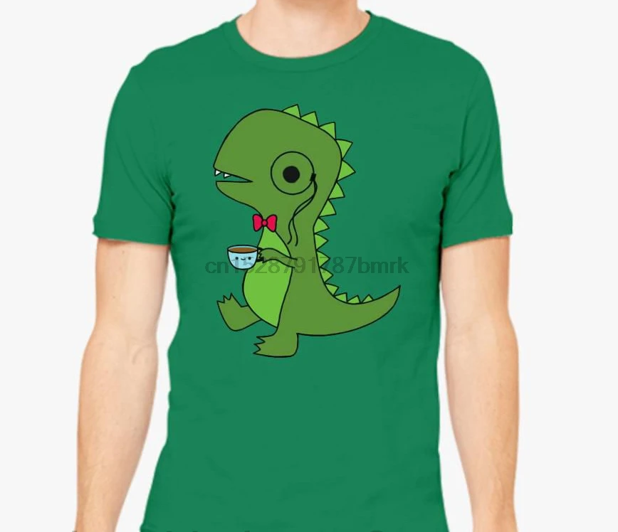 Футболка Basquiat t rex tea Мужская футболка женские топы 100% хлопок Забавный принт