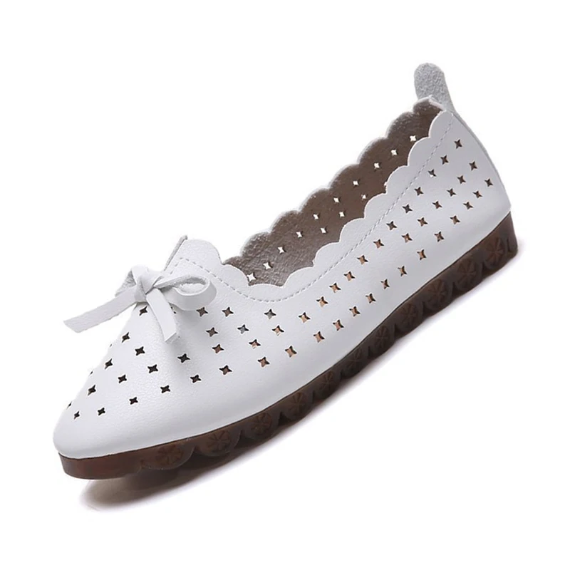 

Ladies casual shoes Women White Loafers summer classic style 2020 breathable nurse shoes Zapatos de mujer ladies PU flat shoes