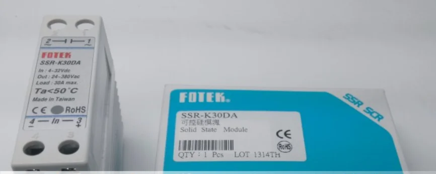 

Taiwan Yangming FOTEK Solid State Relay SSR-K30DA