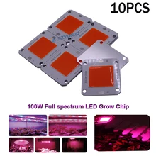 10PCS COB LED Wachsen licht, 100w 32V 40x46mm voll spektrum led-chip für gewächshaus anlage wachsen