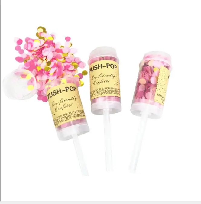 Push-Pop Конфетти Свадебные украшения вечерние праздничные - Цвет: C4