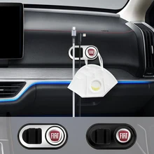 Car Hook Organizer Storage for USB Cable Headphone Key Storage Self Adhesive Hook Clip for fiat punto abarth 500 stilo ducato