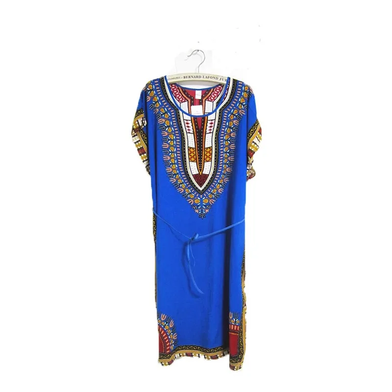 Loose African Dress for Women Dashiki Tribe Totem 3D Print Long Robe Female Riche Bazin Street Wear Vestido Dress african wear for ladies