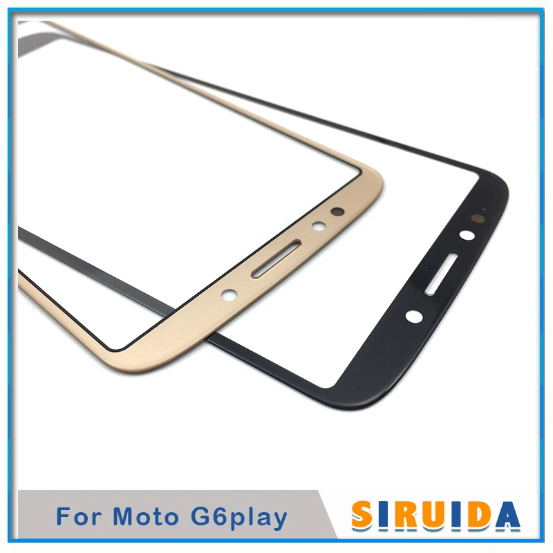 10 шт. переднее внешнее стекло с OCA самоклеящаяся пленка для Motorola Moto G6 Play G6play XT1922 XT1924 ЖК-экран Замена панели