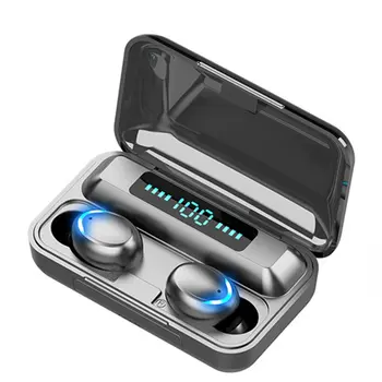 

Wireless Earphones Digital Display Touch Control Smart Suitable For Sports With Charging Compartment