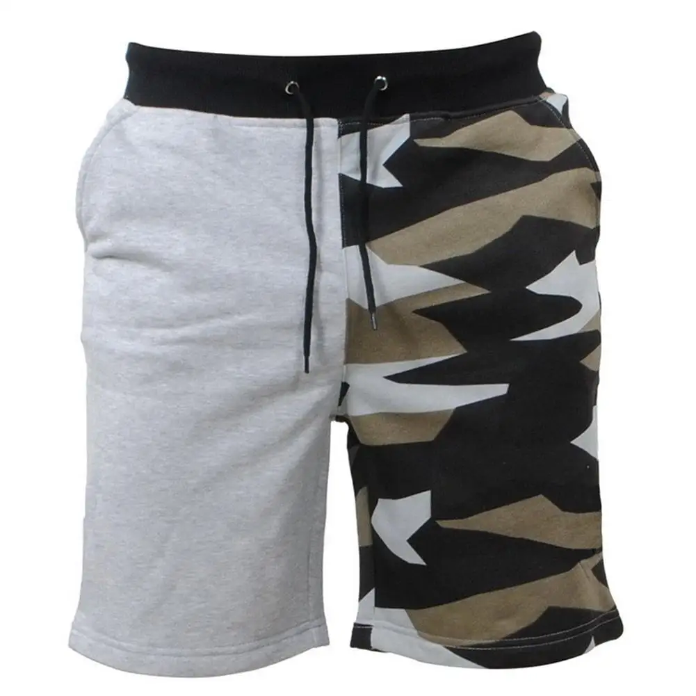

Men Summer Fashion Camouflage Patchwork Drawstring Pocket Outdoor Beach Shorts