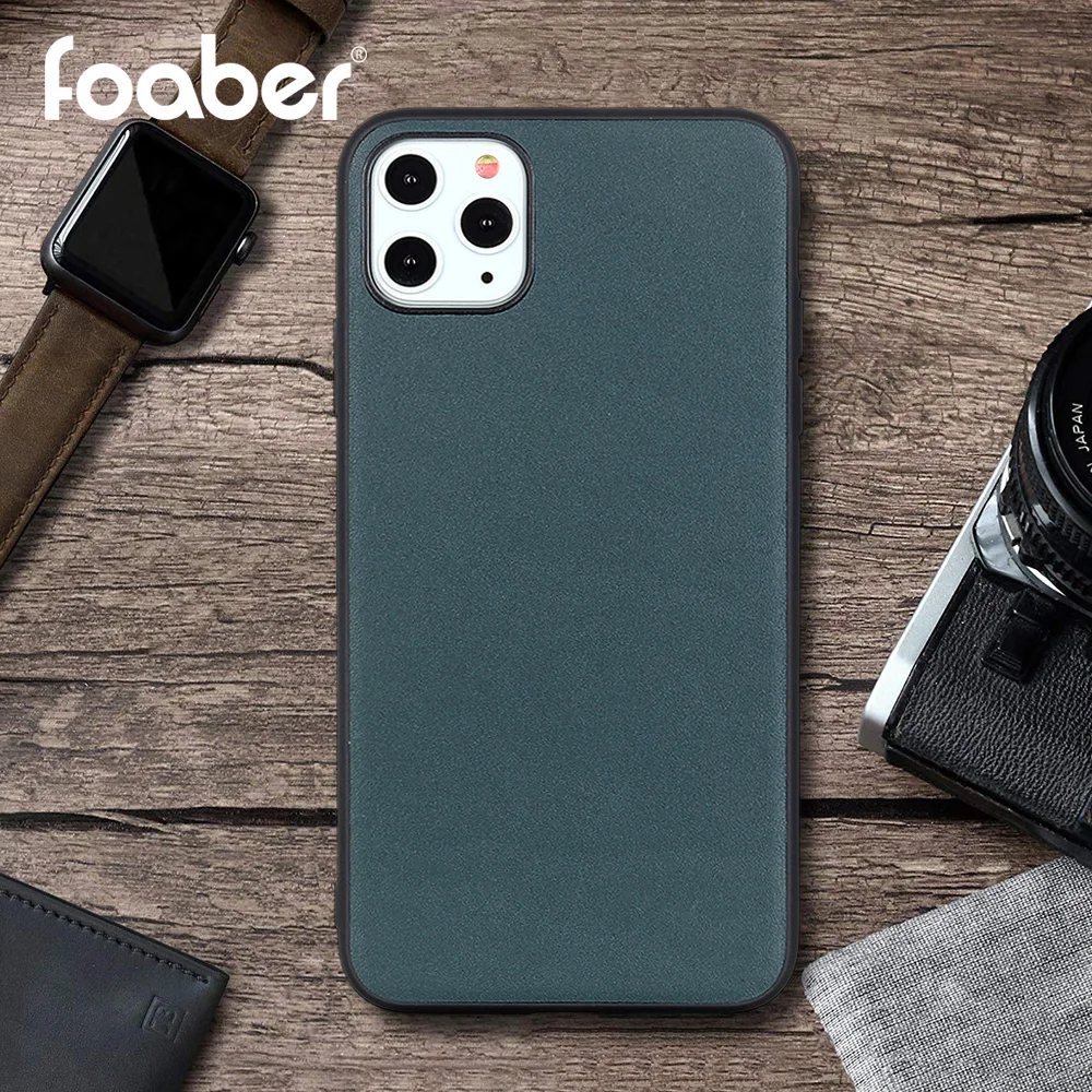 Genuine Leather Case for iPhone 11 Pro Max Xs Xr Luxury Cowhide Cases 7 8 Plus X Cover |