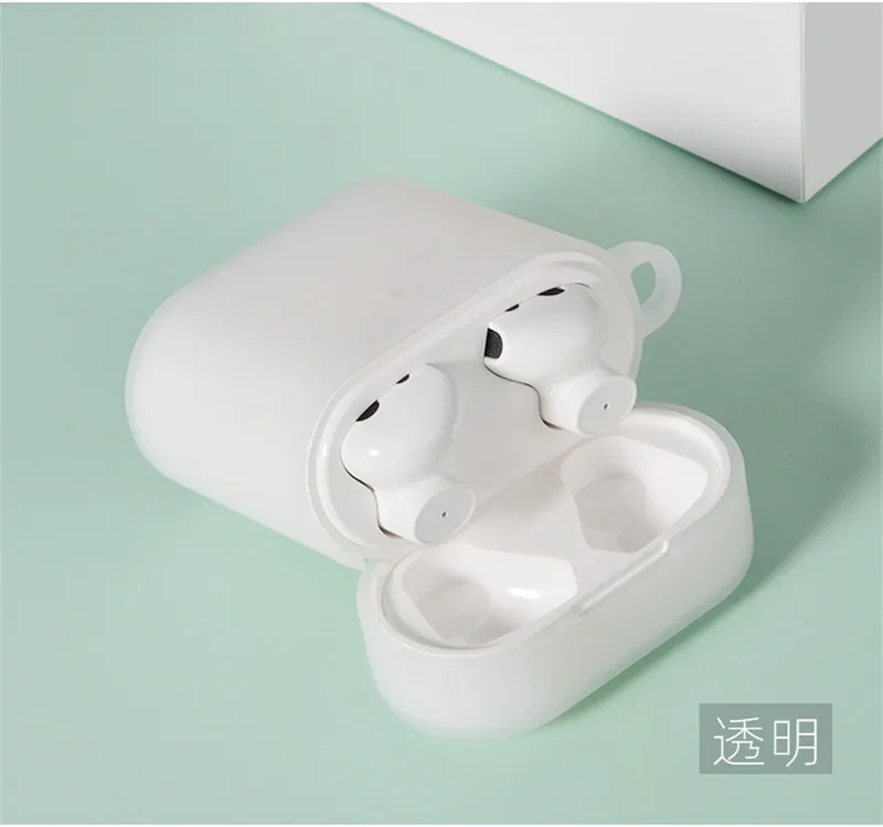 Силиконовый чехол для Xiaomi Airdots Pro 2 Беспроводная bluetooth-гарнитура защитный чехол с карабином rotection чехол для Air 2