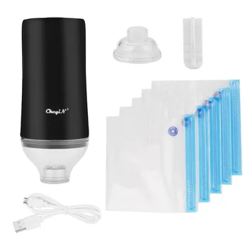 

USB Household Food Vacuum Sealer Packaging Machine Sealer Handheld Electric Vacuum Packer With 5Pcs Food Saver Bags