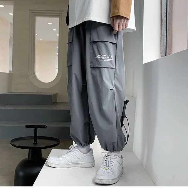 Men Sporty Pants Thin Sweatpants Multi 