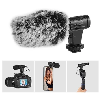 

MIC-07 Pro Metal Microphone Mobile Phone Live Mic Portable Design for Film and Television Interview Recording for Live Teaching