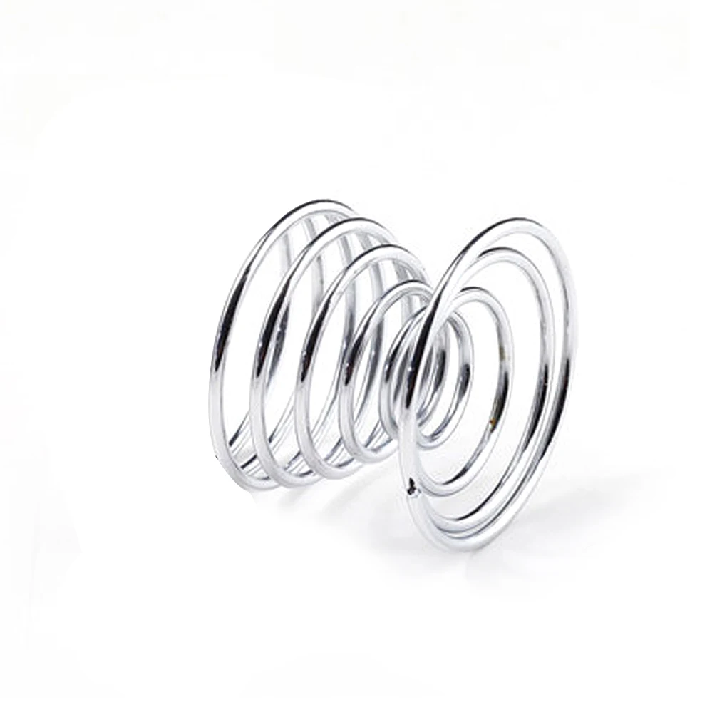 Egg Holder Metal Egg Cup Spiral Kitchen Breakfast Cooking Tool Eggs Spring Holder Kitchen Gadgets Cooking Cup 1/5pcs