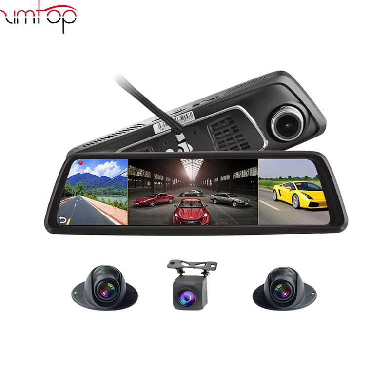 

Dual Lens FHD 1080P Recorder Automobile Dash cam 7"3G Car DVR Rearview Mirror camera Android 5.0 GPS Navigation wifi
