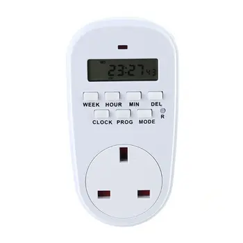 

Outlet Outlet timer indoor Electric Digital Time Control 7 Day Weekly Programmable Plug-in Switch Wall Clock Power Socket 250V
