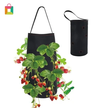 

Strawberry Planter Bag Hanging Plant Growing Bags With Pocket Plants Pot For Strawberries Fabric Plant Pots For Growing Cozy