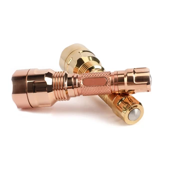 

Brass Astrolux C8 SST40/XP-L HI 1300lm 7/4modes A6 Driver EDC Tactical Flashlight 18650 Spotlight LED Torch Lantern Torch