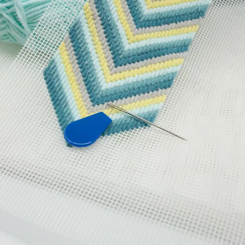 30 Pcs 8x8cm Square Mesh Plastic Canvas Sheets Cross Stitch Sewing
