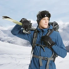 Зимние утолщенные теплые перчатки для мужчин и женщин, спортивные перчатки с теплой подкладкой для велоспорта, пешего туризма, вождения, рыбалки, альпинизма, катания на лыжах