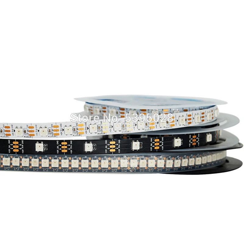 WS2812B полноцветный встроенный независимый IC смарт драйвер чип SMD5050 Светодиодная Пиксельная лента