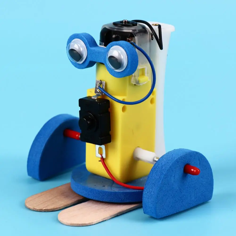 Обучающие и обучающие игрушки Мини DIY сборка Ming ползающий робот набор деревянная