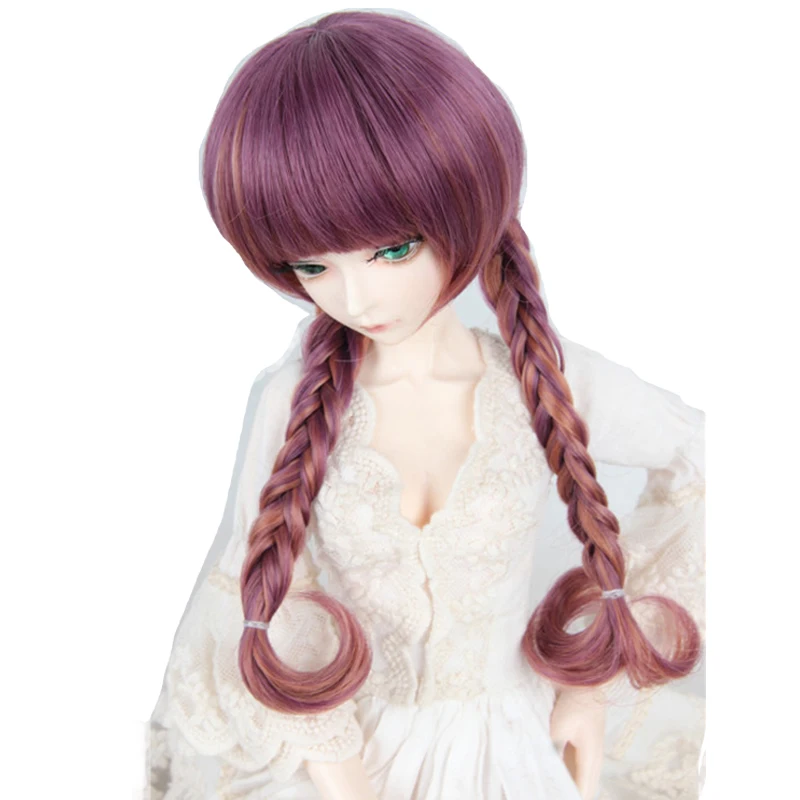 Bybrana BJD кукла парик двойной хвост высокотемпературный провод 1/3 разноцветные волосы