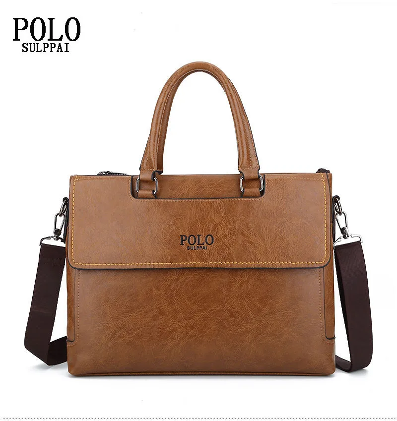 

business briefcase single shoulder bag men's briefcase 13 inch laptop high quality leather(PI622)