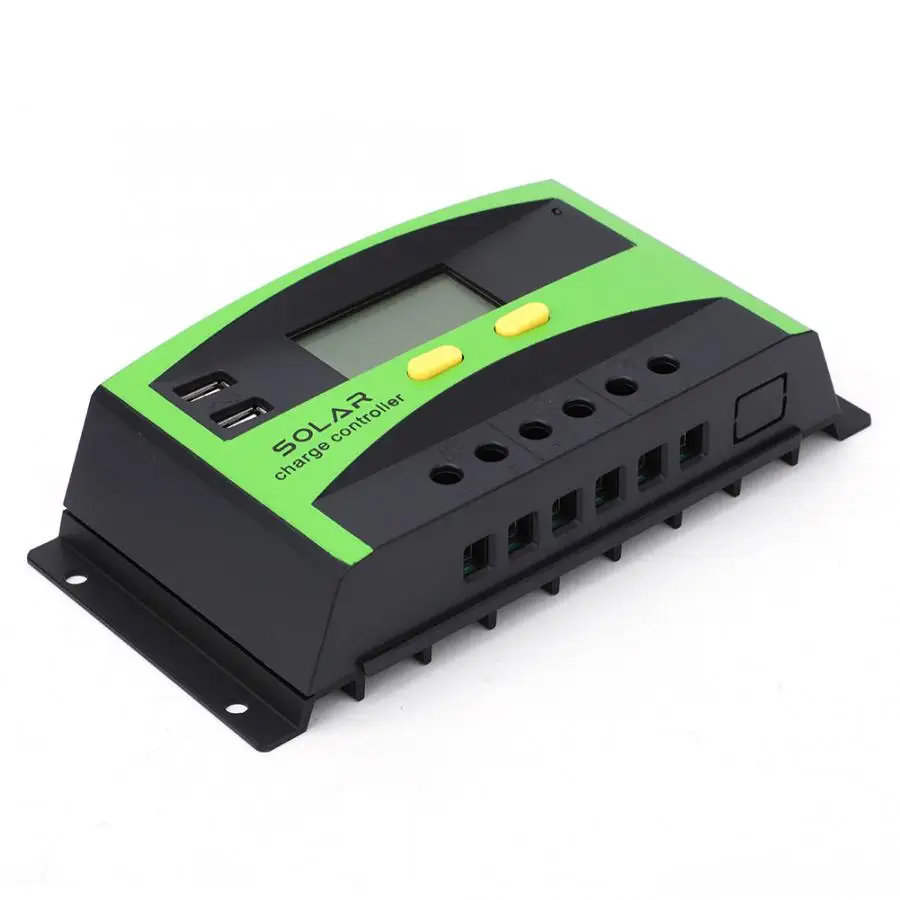 30A 48V PVC солнечный регулятор заряда IP32 PWM солнечный контроллер зарядки 28-10AWG