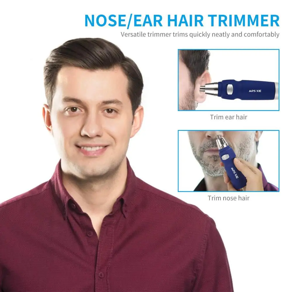 Electric Man and Woman Nose Hair Trimmer Ear Nose Neck Eyebrow Trimmer Nose Hair Cut Clipper Beauty Tool Drop 4