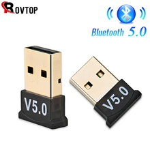 Adaptador USB Bluetooth 5,0 transmisor receptor Bluetooth Audio Bluetooth Dongle adaptador USB inalámbrico para ordenador PC y portátil